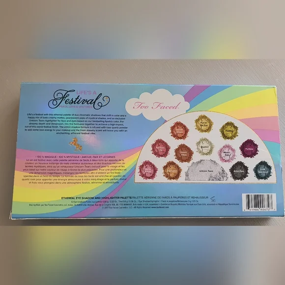 NEW Too Faced Life's A Festival Eye Shadow Palette - Picture 2 of 5